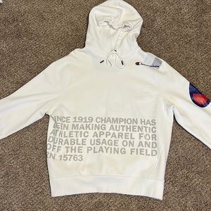 White champion hoodie
